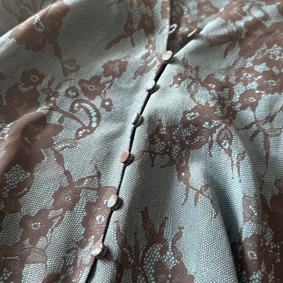 Club Monaco Tie Front Blouse - Picture 3 of 3